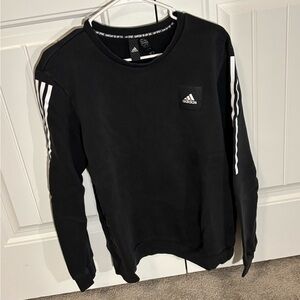 Adidas Men's Black Crewneck Sweater